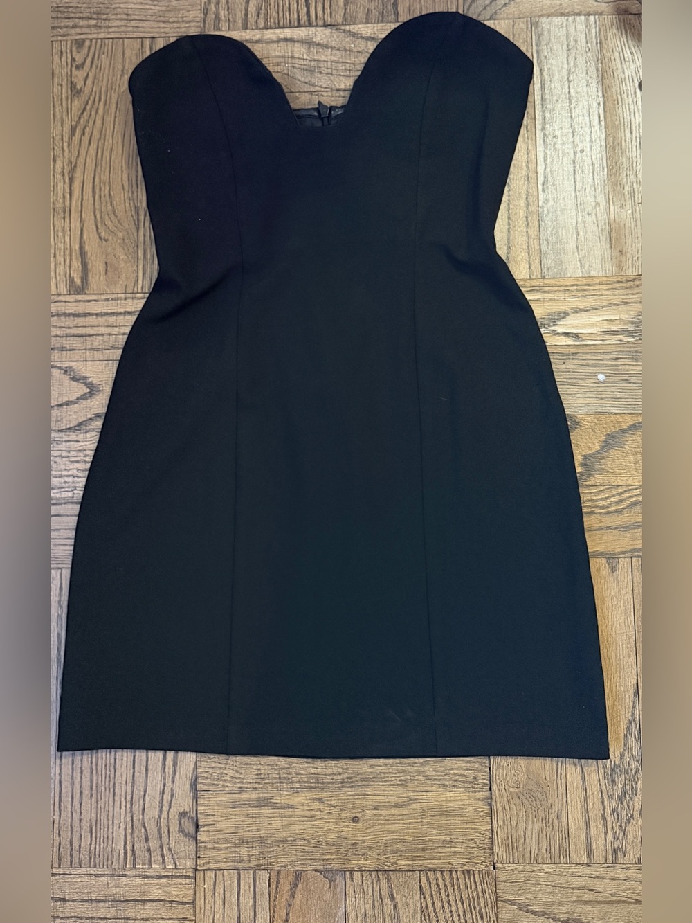Zara Black Strapless Mini Dress